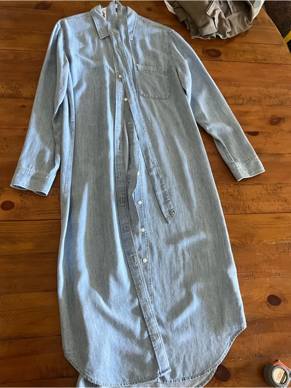 Faherty Tried and True Chambray Midi Shirtdress - Picture 3 of 7
